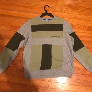 Sample adidas colorblock sweatshirt crew neck